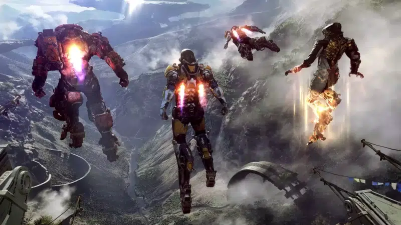 river, interceptor, mountains, storm, anthem, games, ranger, landscapes - nature, colossus, robots Live Wallpaper
