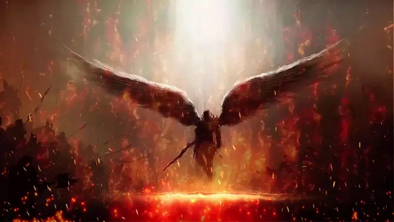 sword, god, wings, angel of death, arts Live Wallpaper