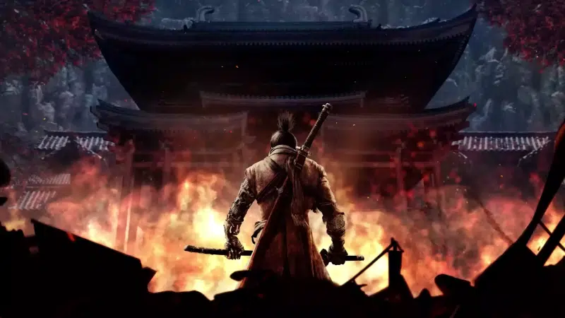 games, katana, sword, arts, fire, sekiro, sekiro: shadows die twice Live Wallpaper
