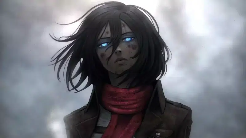 anime, anime girls, arts, mikasa ackerman, attack on titan Live Wallpaper