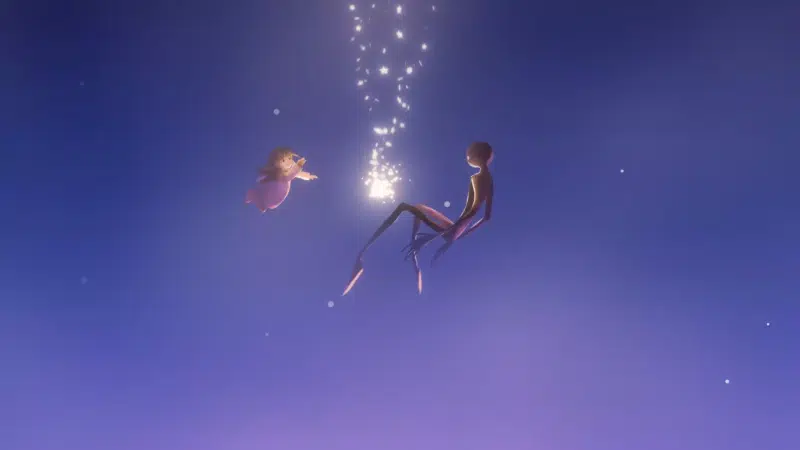 arts, weightlessness, monsters, a fall, anime, soaring, loli, flying, the clouds, sky Live Wallpaper