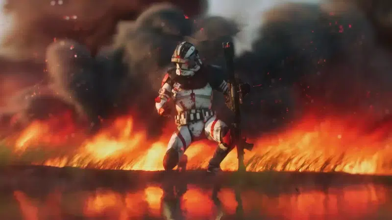star wars, weapon, stormtrooper, star wars, armor, fire, movies Live Wallpaper