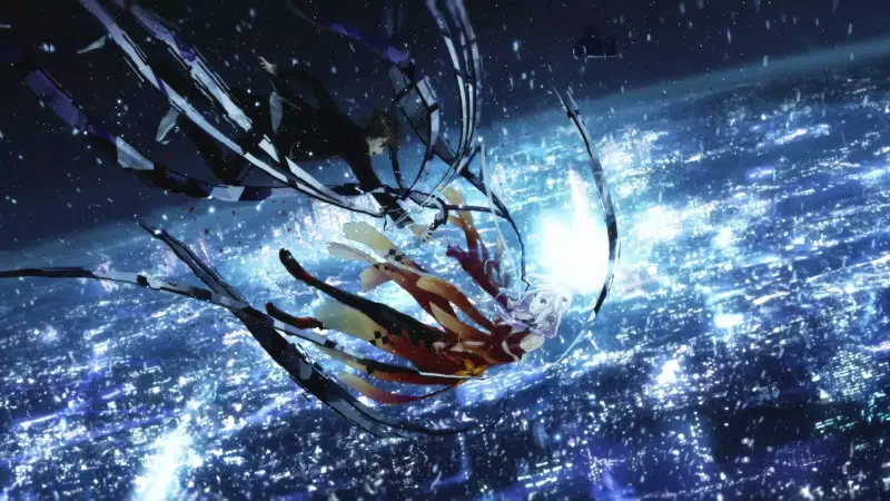 soaring, xiu oma, anime, weightlessness, the sinners crown, arts, flying, inori yuzuriha, a fall Live Wallpaper