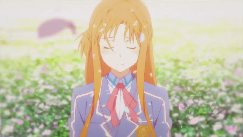 kina - can we kiss forever?, anime girls, masters of the sword online, cao, school uniform, headphones, music, anime, asuna yuuki Live Wallpaper