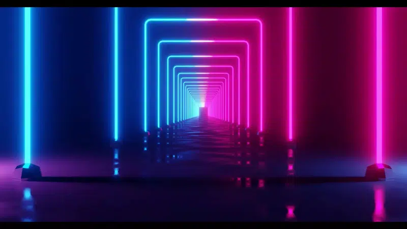 neon lines, blue lines, abstractions, red lines, neon, lines Live Wallpaper