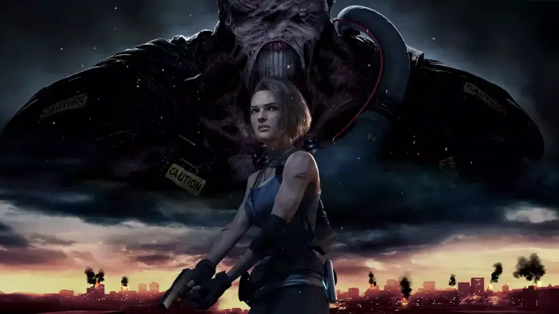 weapon, arts, anime, games, jill valentine, resident evil, anime girls, monsters Live Wallpaper