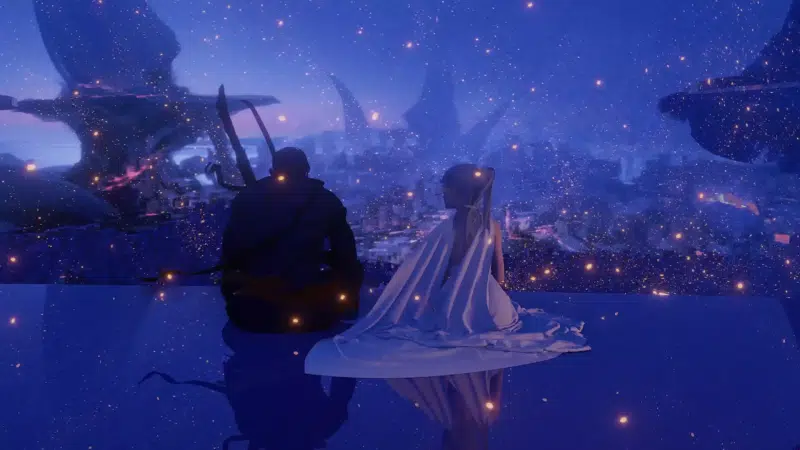 arts, cities, princess, the city at night, evening Live Wallpaper