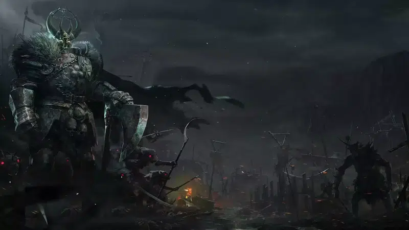 battlefield, arts, monsters, night, the barbarian Live Wallpaper