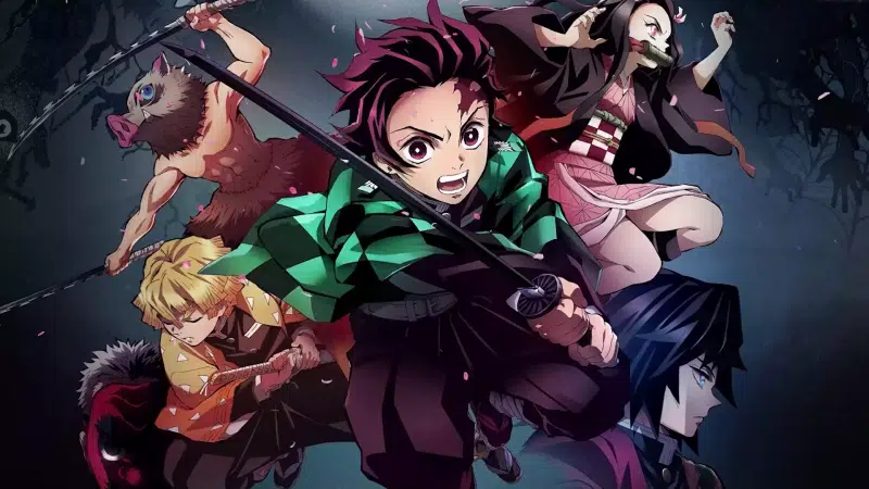 arts, giu tomioka, petals, demon slayer, anime, tanjirou kamado, katana, zenitsu agatsuma, nezuko kamado, inosuke hashibira, mask, sakonji urokodaki Live Wallpaper