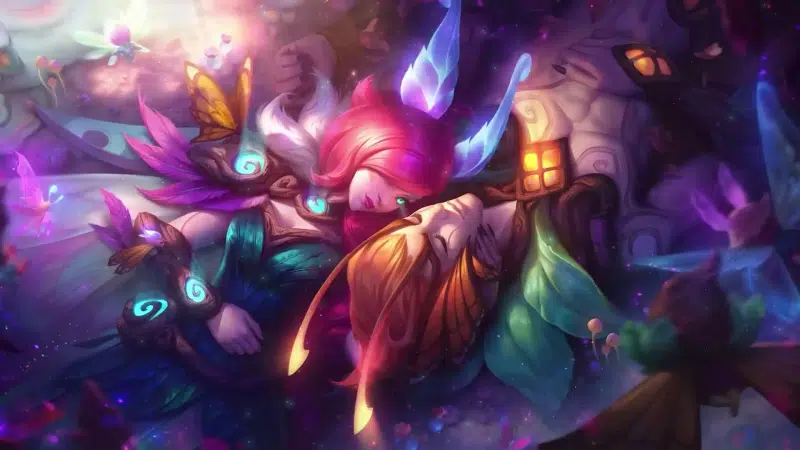 anime girls, the spirit of the forest of shaya, games, fantasy, lol, league of legends, reikan, shaya, arts, anime, spirit of the reikan forest Live Wallpaper