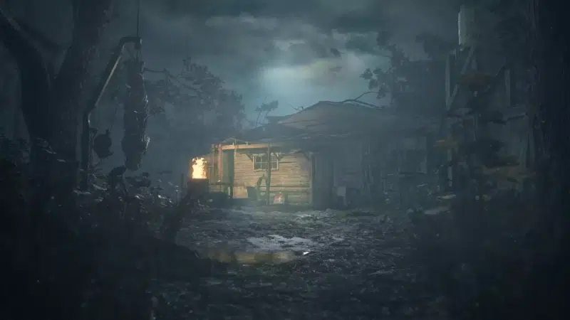 mysticism - horror, resident evil, night, wooden house, games Live Wallpaper