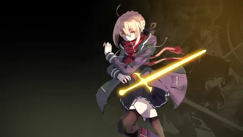 anime, sword, fate-grand order, anime girls, school uniform, skirt, games, arts, fate, stockings, mysterious heroine x (alter) Live Wallpaper