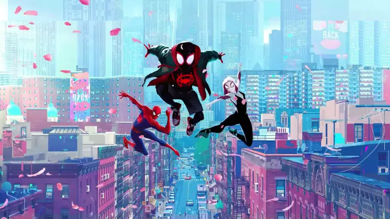 spider-man, cities, cartoons, arts, spider-man: across the universes Live Wallpaper