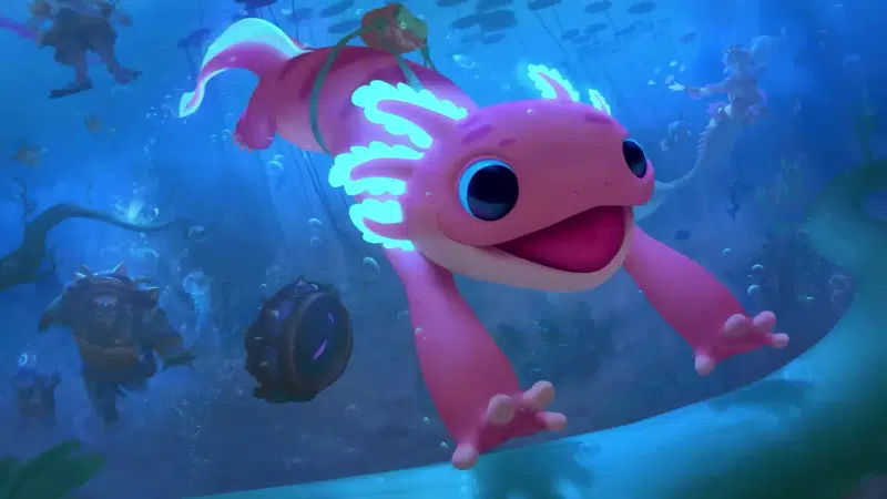 smite, games, sea, axolotl, arts, animals, ratatoskr Live Wallpaper