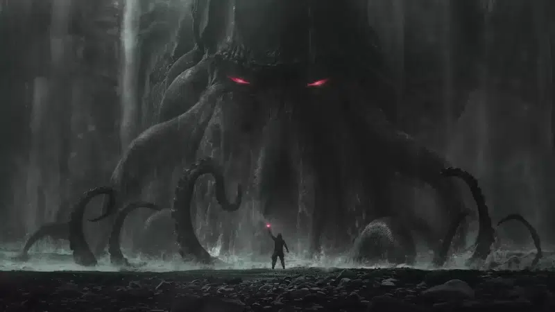 kraken, animals, giant octopus, arts, octopus, sea monster Live Wallpaper