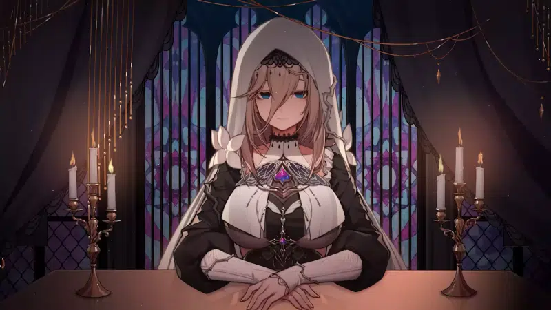 anime girls, games, arts, honkai impact, room, candles, big breasts, aponia, anime Live Wallpaper