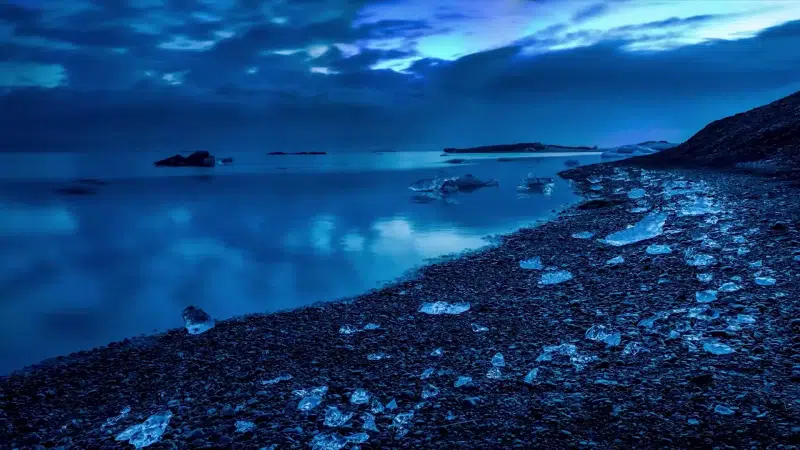 sea, landscapes - nature, evening, ice, water Live Wallpaper
