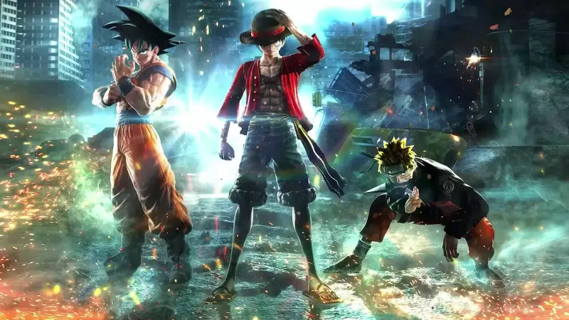 the ruined city, naruto, dragon pearl, sparks, anime, naruto uzumaki, son goku, shinobi, monkey d. luffy, arts, cities, one piece Live Wallpaper