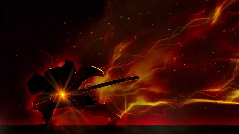 zenitsu agatsuma, arts, katana, demon slayer, anime Live Wallpaper