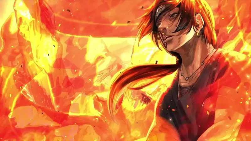 fire, naruto, anime, arts, itachi uchiha, shinobi Live Wallpaper