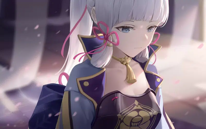 genshin impact, tears, sadness, arts, beautiful girl, anime, games, anime girls, kamisato ayaka Live Wallpaper