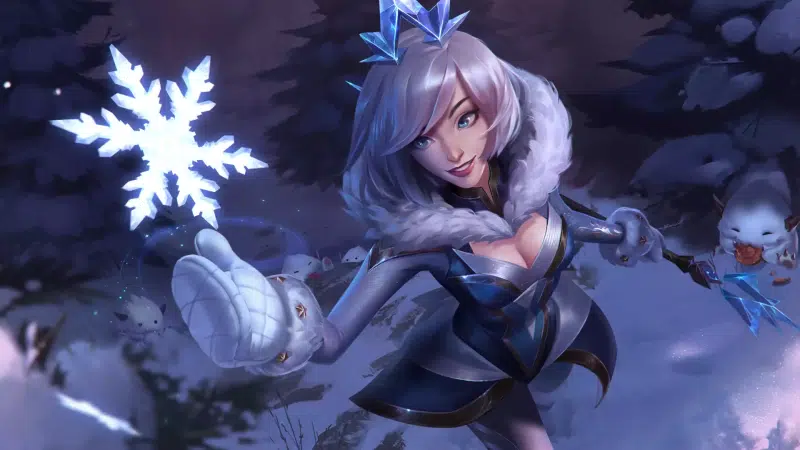 games, arts, lol, league of legends, snow, snowflakes, winter Live Wallpaper