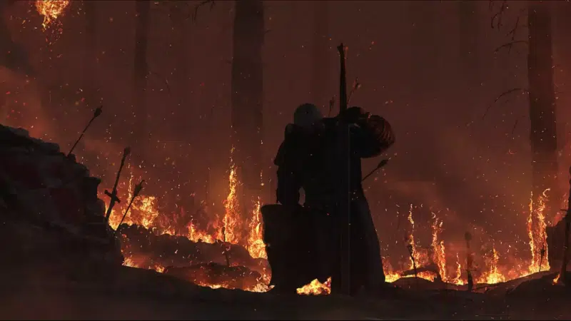 war, arts, fire, battlefield, sword Live Wallpaper