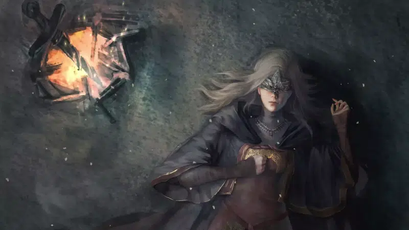 fire, the keeper of fire, ash, fire keeper, anime girls, games, anime, dark souls, arts Live Wallpaper