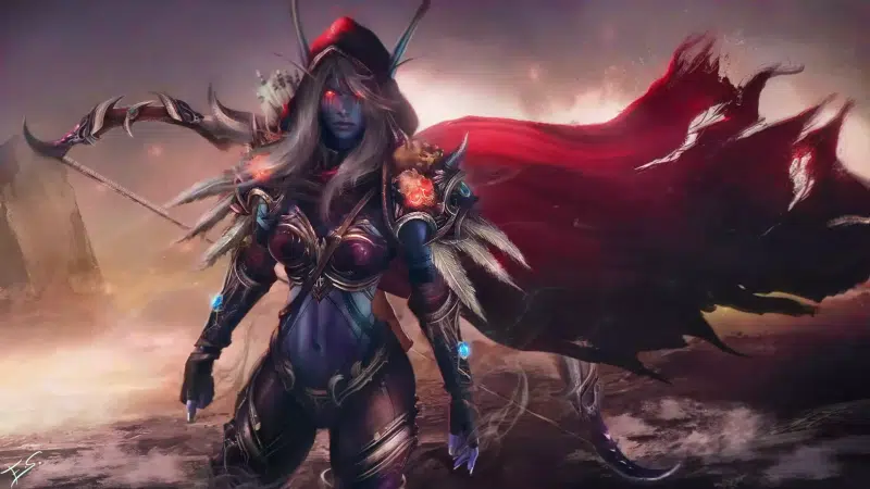 arts, anime, games, archer, anime girls, onion, warcraft, sylvanas windrunner, elf Live Wallpaper