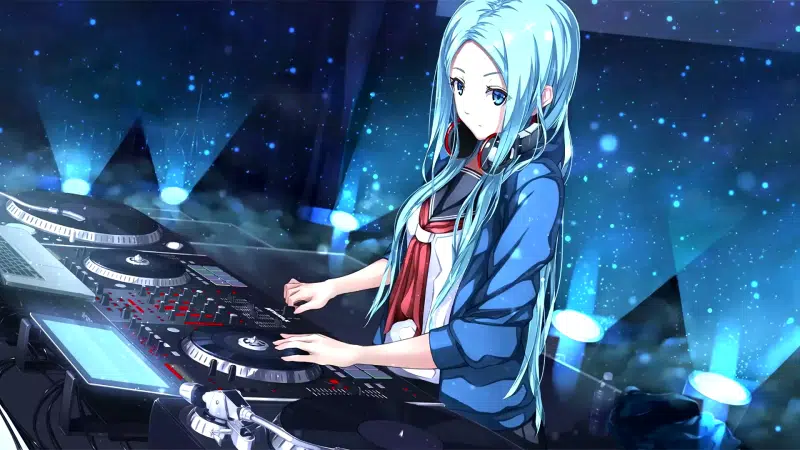 headphones, chan, nice girl, anime girls, dj, arts, cute girl, anime Live Wallpaper