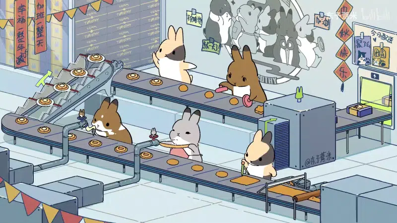 animals, rabbits, factory Live Wallpaper
