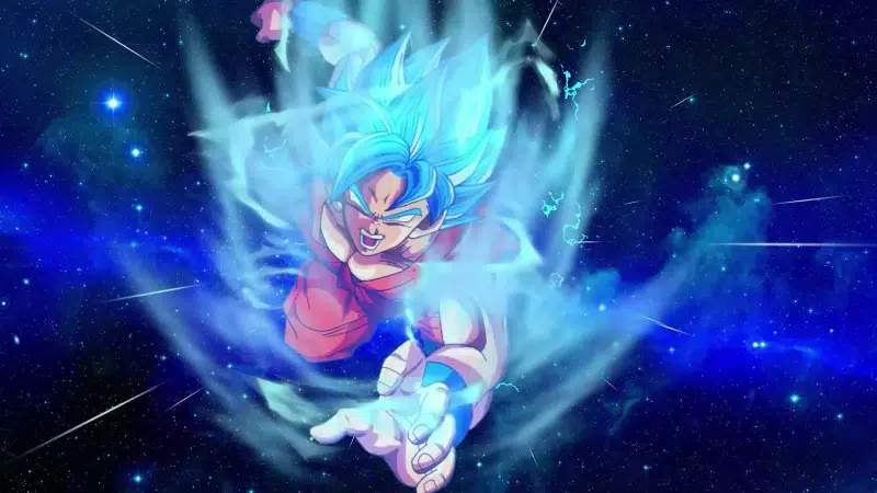 stars, anime, son goku, arts, dragon pearl, space Live Wallpaper
