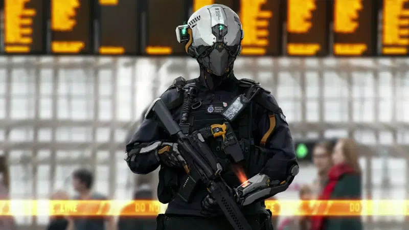 safety, fantasy, security, machine, weapon, police robot, future, android, robots Live Wallpaper