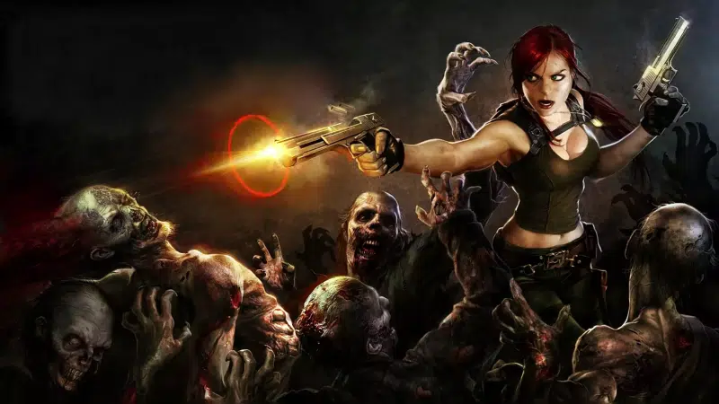 nice girl, cute girl, zombie, apocalypse - post-apocalypse, beautiful girl, zombie killer, anime, weapon, anime girls, arts Live Wallpaper