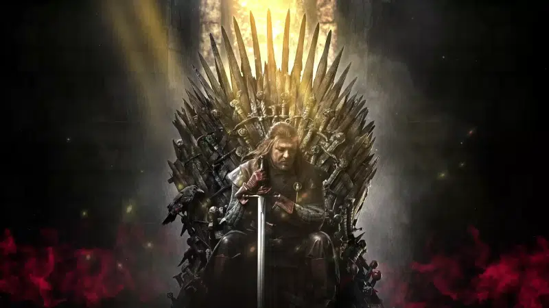 throne, eddard stark, sword, game of thrones, movies, throne of swords Live Wallpaper