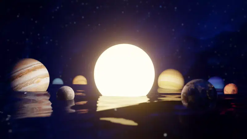 the sun, arts, solar system, mars, venus, mercury, land, saturn, space, neptune, uranium, jupiter Live Wallpaper