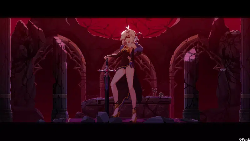 sword, anime, magic, fantasy, anime girls, arts, destruction, pixel art Live Wallpaper