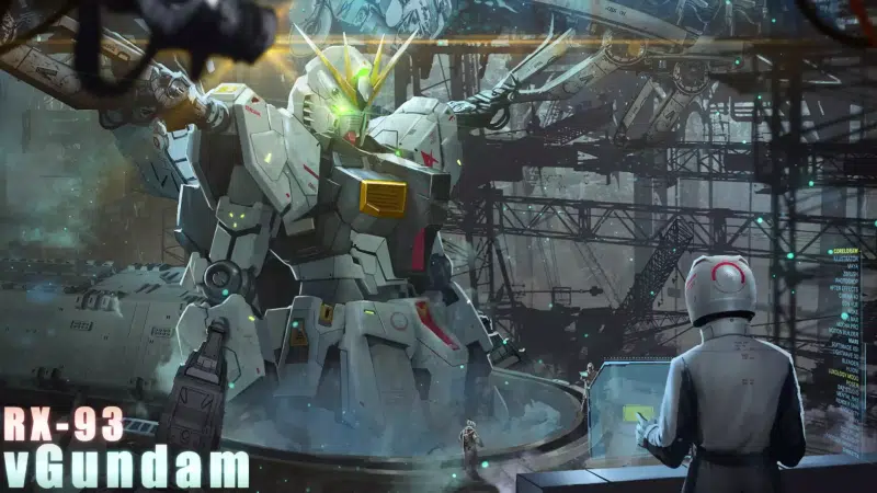 rx-93, gundamu, gundam, anime, repair, arts, repair Live Wallpaper