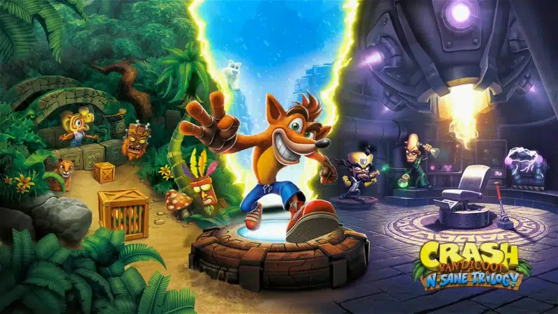 laboratory, the north pole, crash bandicoot, jungles, games, the evil scientist Live Wallpaper