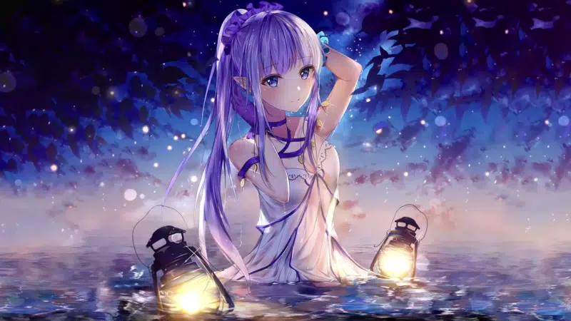 elf, the servant, water, fate, arts, anime girls, anime, medea (lily) Live Wallpaper