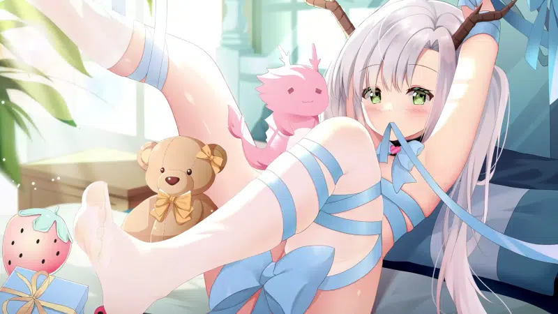 toys, anime girls, anime, arts, nice girl, horns, confused, tape, beautiful girl, bandages Live Wallpaper