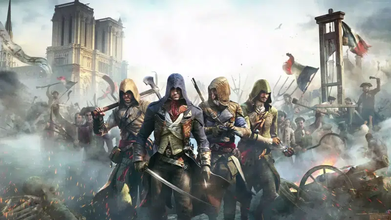 assassin’s creed, axe, arts, the uprising, games, weapon, crossbow, sword Live Wallpaper