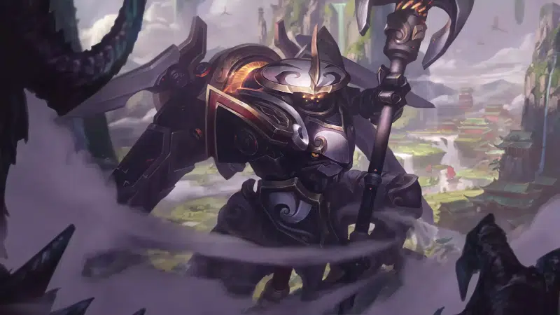 lol, jax of the mechanical realms, jax, arts, games, grandmaster at arms, the great master of weapons, league of legends, mecha kingdoms jax Live Wallpaper