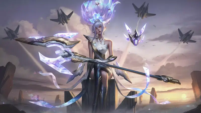 stick, anime, arts, league of legends, janna, games, lol, anime girls, drone Live Wallpaper