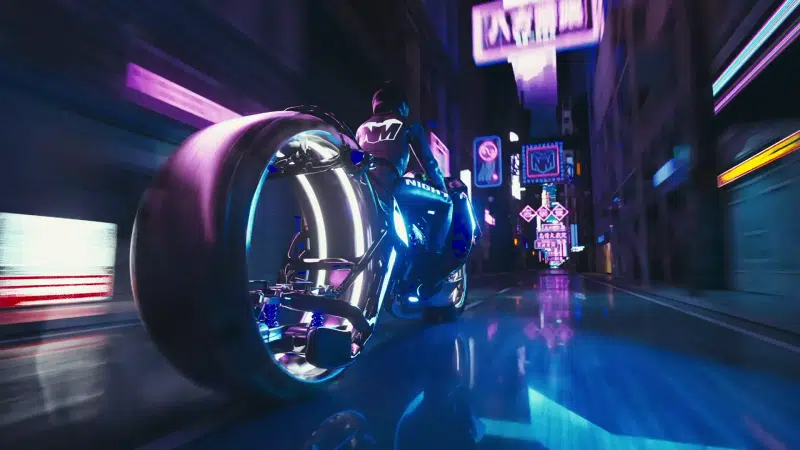 cyberpunk, auto - moto, motorcycle, bike, throne Live Wallpaper