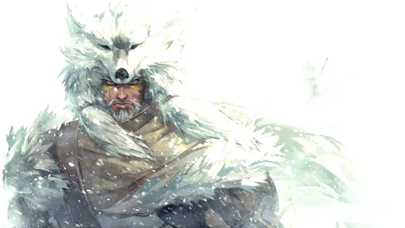 anime, hanzo, viking, overwatch, sky wolf, hanzo, wolf skin, games, handsome Live Wallpaper