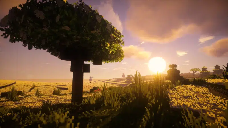 games, sunset, minecraft, landscapes - nature Live Wallpaper