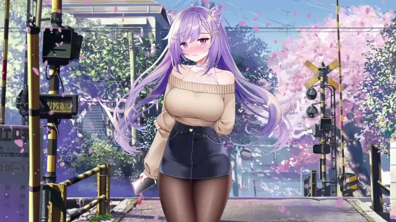 cute milf, games, anime girls, petals, big breasts, keqing, genshin impact, anime, genshin impact, ke qing Live Wallpaper