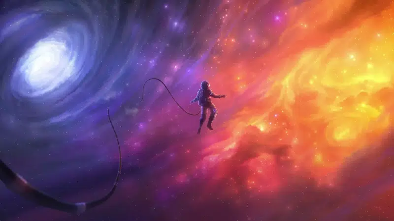galaxy, universe, galaxy, spaceman, arts, space Live Wallpaper