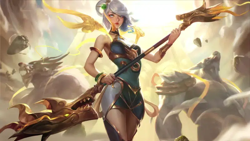 games, staff, arts, lux, anime girls, lunar empress lux, lol, league of legends, anime Live Wallpaper